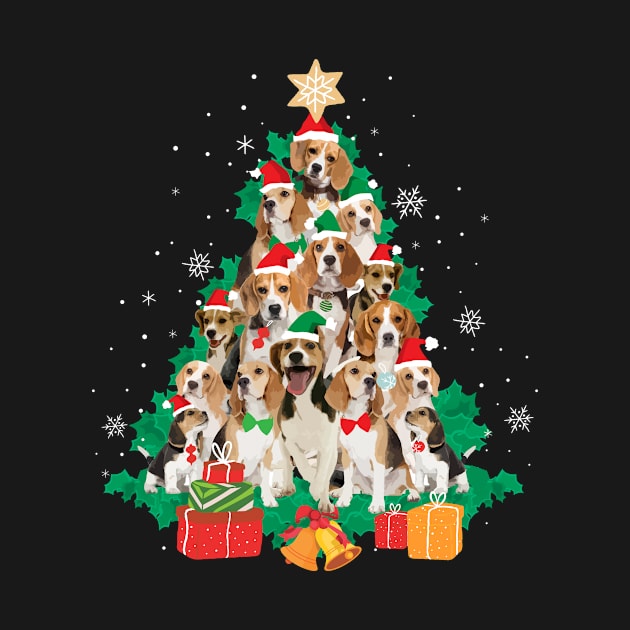 Beagle Christmas Funny Christmas Gift by CatRobot