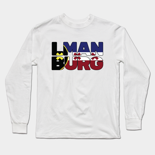 Lmanburg Flag Text Lmanburg Long Sleeve T Shirt Teepublic This is the (l') manburg flag! teepublic