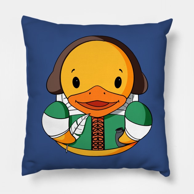 Shakespeare Rubber Duck Pillow by Alisha Ober Designs