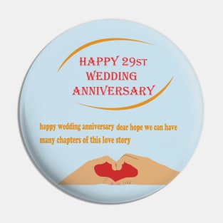 happy 29st wedding anniversary Pin
