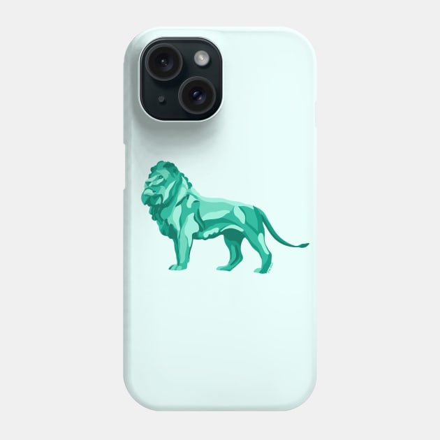 Chicago Lion Art Institute Statue Phone Case by HofDraws