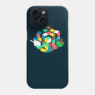 AWESOME GRAPHIC MELTING RUBIK RUBIX RUBICS CUBE Solved Rubik Phone Case