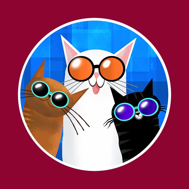 Three Cool Cats by Scratch