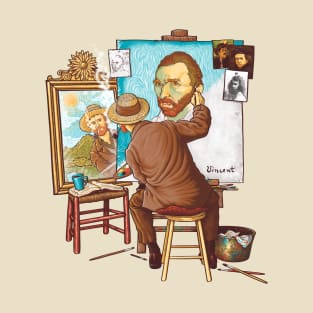 Van Gogh Triple Self Portrait T-Shirt