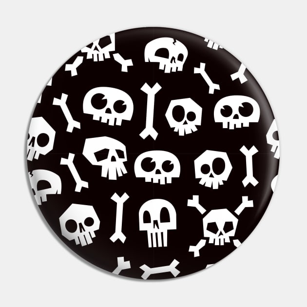 Skulls and Bones - Halloween Skulls - Skulls Pin by edwardechoblue