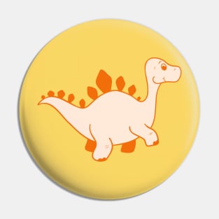 Orange Dino Pin