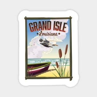 Grand Isle, Louisiana Travel poster Magnet