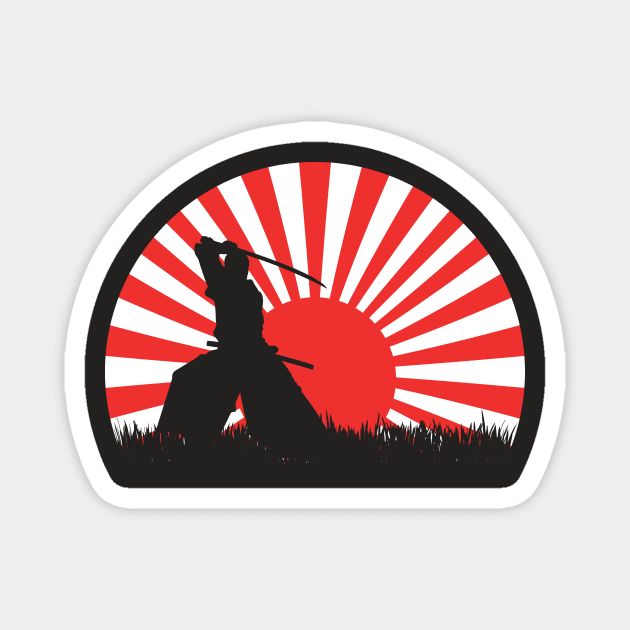 Samurai Japanese Magnet by Tribun Dash