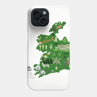 St Patrick Day Irish Map More Beer T-shirt Phone Case