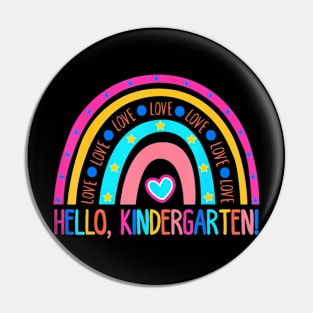 Hello Kindergarten Rainbow Back To School Pin