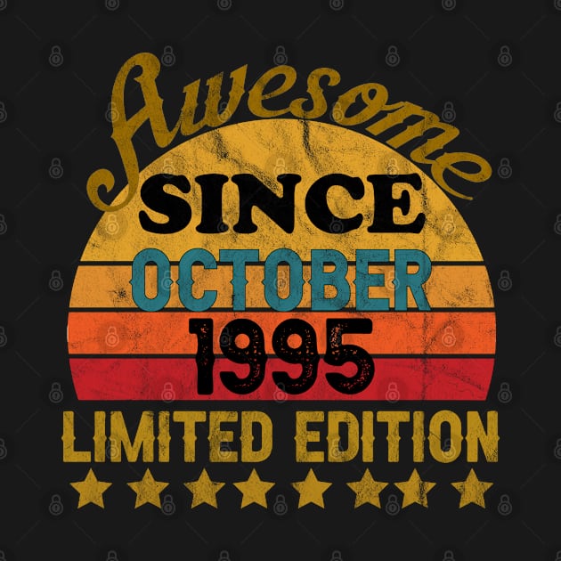 Awesome Since October 1995 26 Year Old 26th Birthday gift by yalp.play