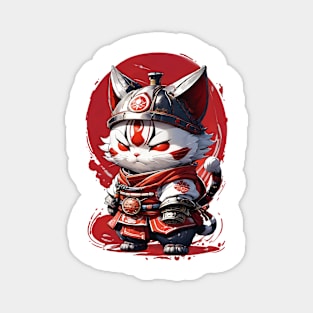Samurai Cat 13 Magnet