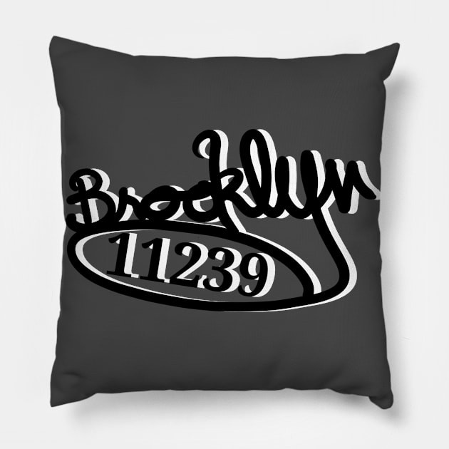 Code Brooklyn Pillow by Duendo Design