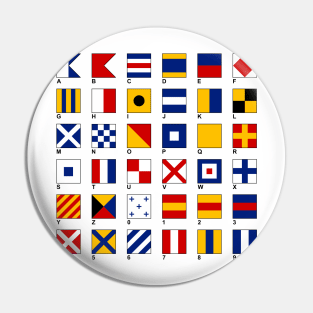 Nautical Flags Pin