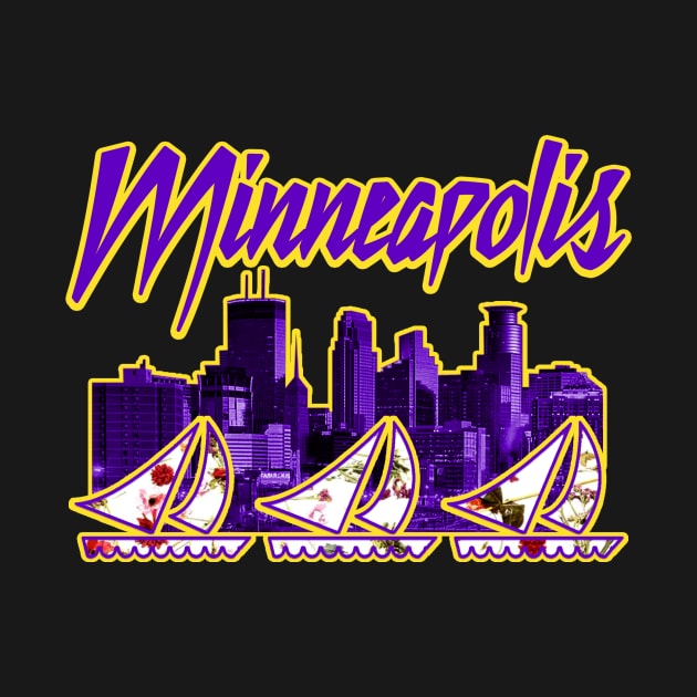 Minneapolis Purple City by nickbuccelli