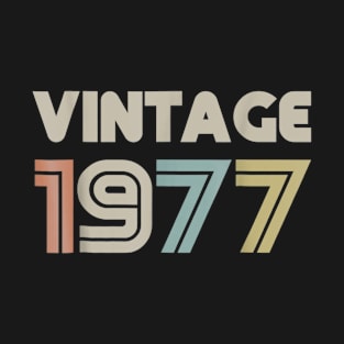 Vintage 1977 43th Birthday Gift 43 Yrs Years Old T-Shirt