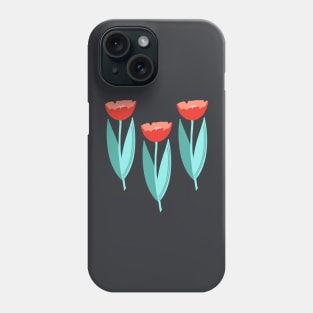 Red tulips Phone Case