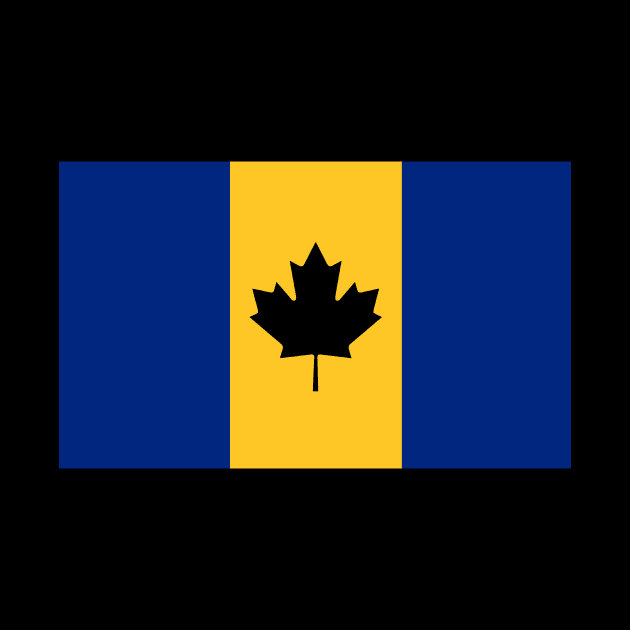 Barbados / Canada Flag Mashup by phneep