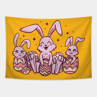 Funny Easter Bunny I'm Just Here For Easter Candy Kids Boys Tapestry