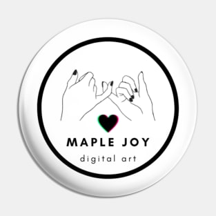 Maple Joy logo with pinky promise Pin