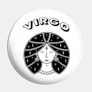 Virgo Astrology Sign Pin