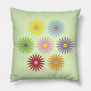 colorful flowers Pillow