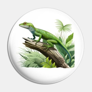 Green Anole Pin