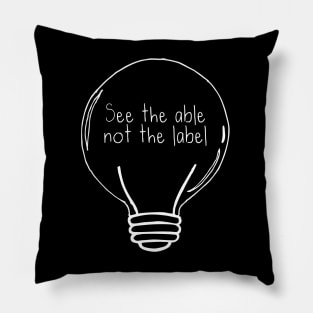 See the Able not the Label Autism Awareness Light Bulb Pillow