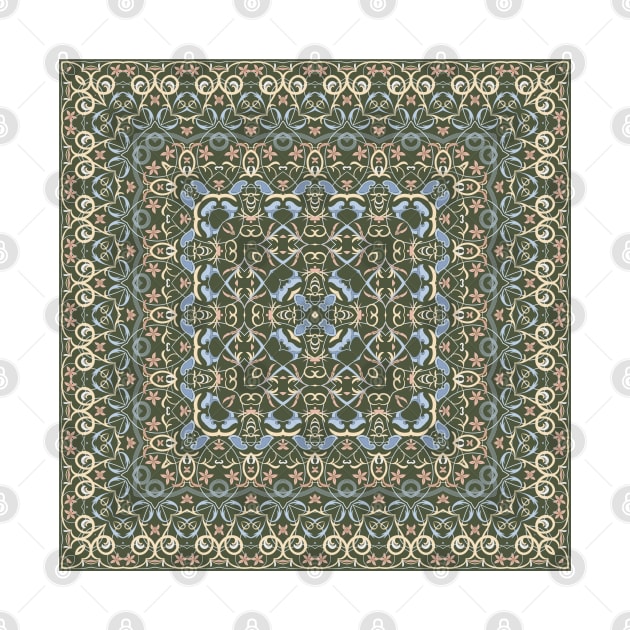 Arabic ornate square pattern by IrinaGuArt