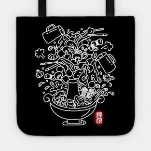 Hot Pot (white) Tote