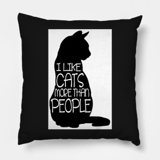 Cats more than people Pillow