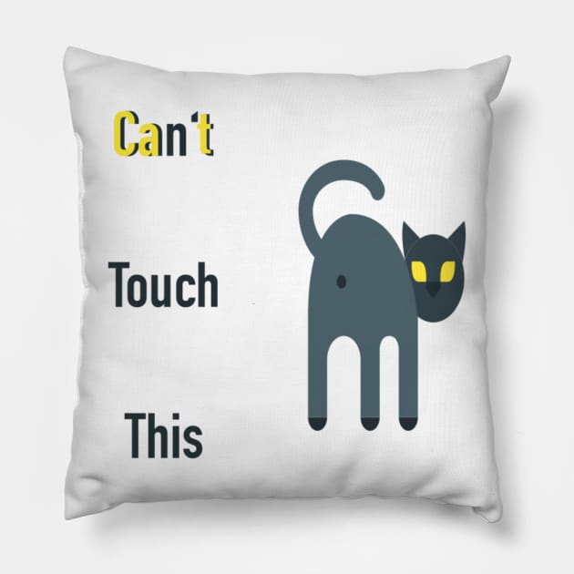 Cat touch this Pillow by Statement-Designs