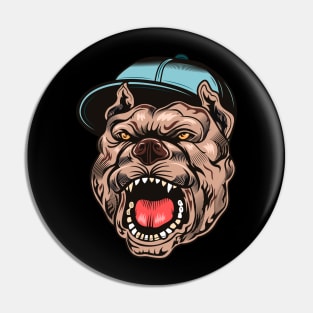 Angry Pitbull Pin