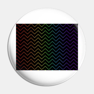 Rainbow chevron Pin