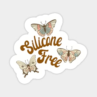 Silicone-Free Retro Butterflies Magnet