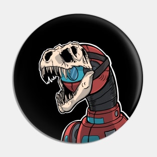 Robot T-Rex Pin