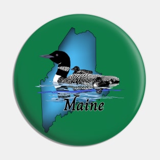 Maine Loon Pin