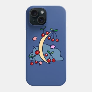 Cherry Crescent Moon Phone Case