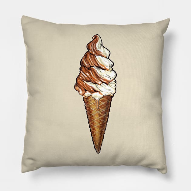 TwistIce Cream Pillow by KellyGilleran