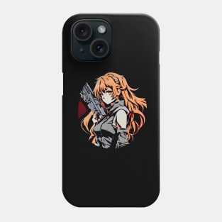 Cute Girl Holding A Weapon Phone Case
