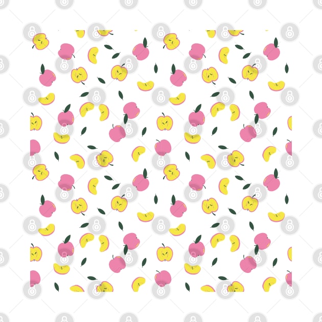 Pink Apple Pattern by GiuliaM