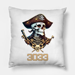 3033 - Where Skulls and Pirates Collide Pillow