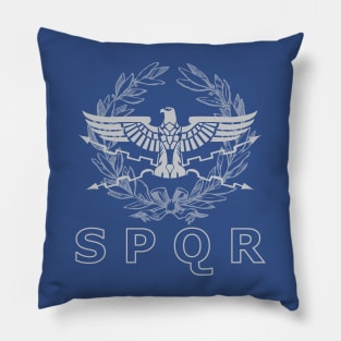 SPQR The Roman Empire Emblem Pillow