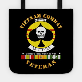 Vietnam Cbt Vet - Navy Coastal Div 16 - No Quarter on Spade w SVC Tote