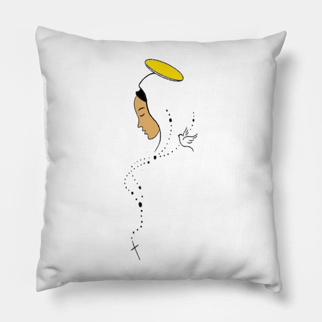 Holy Rosary Month Pillow by FlorenceFashionstyle