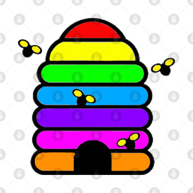 Rainbow Home Bee by Bayumahardhika