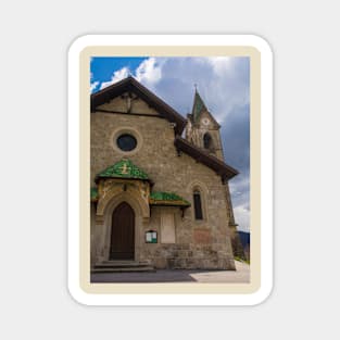 Church in Mione, North East Italy Magnet