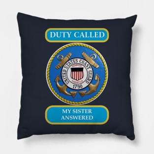 DutyCalledCoastGuard Sister Pillow