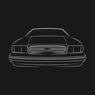 Chevy Impala SS - front stencil, white T-Shirt