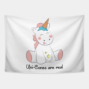 Uni-cones are real - Unicorns and Ice Cream Tapestry